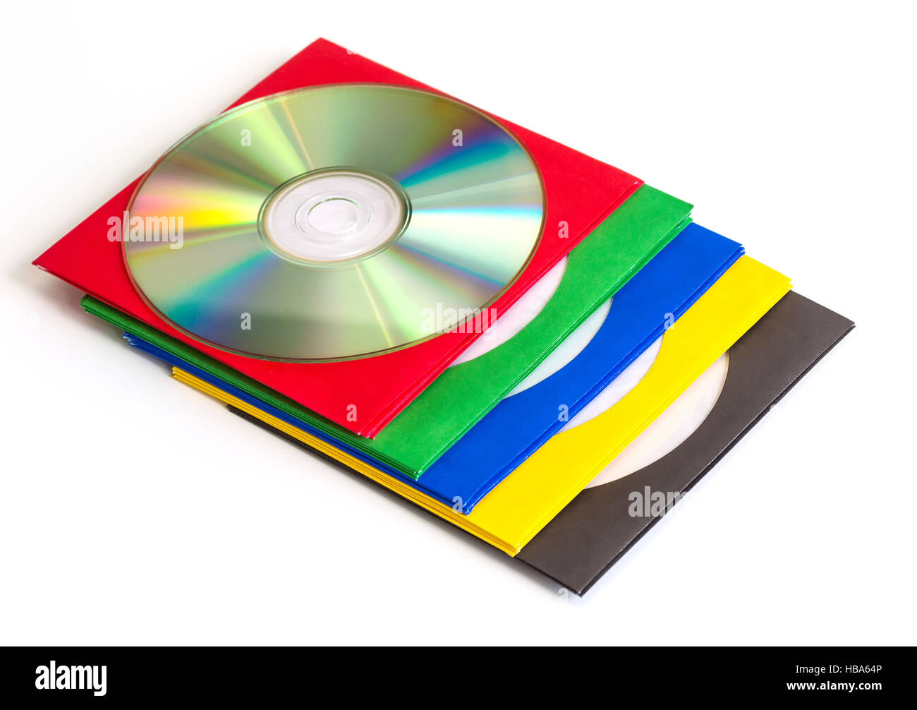 CD / DVD e CD, le buste per dischi Foto Stock