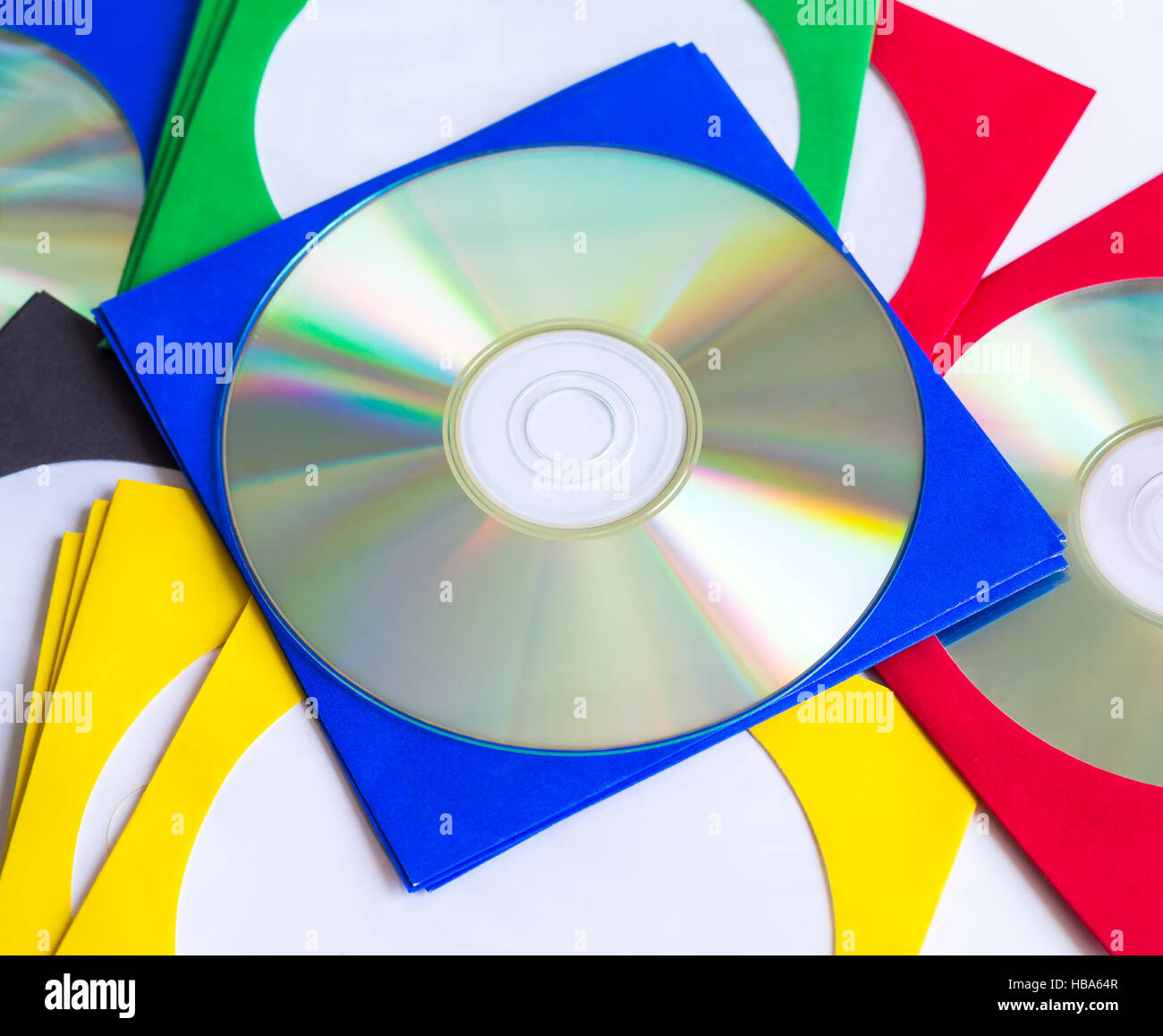 CD / DVD e CD, le buste per dischi Foto Stock