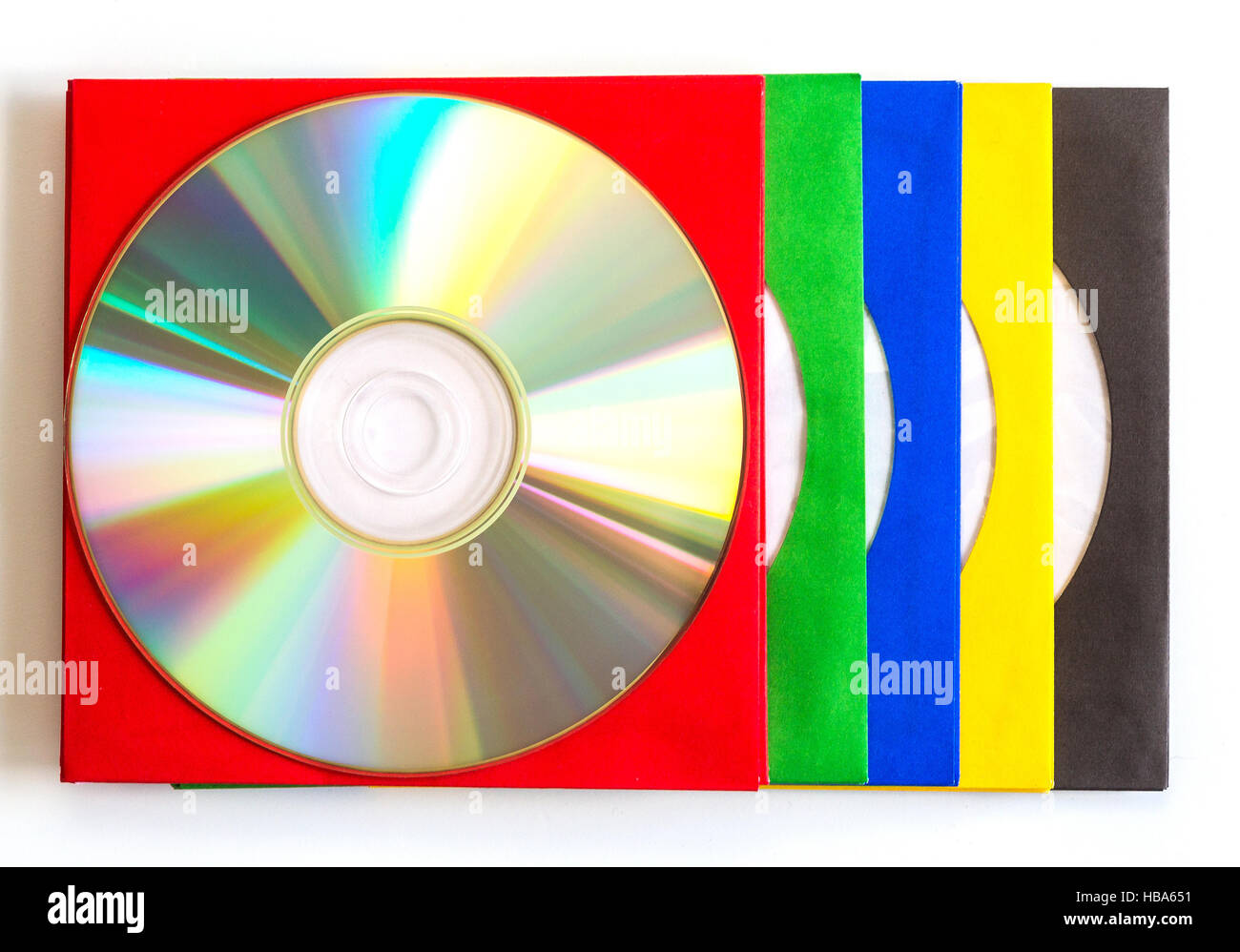 CD / DVD e CD, le buste per dischi Foto Stock