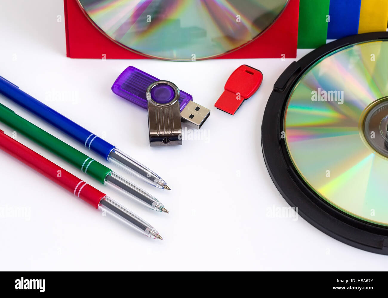 CD / DVD e CD, le buste per dischi Foto Stock