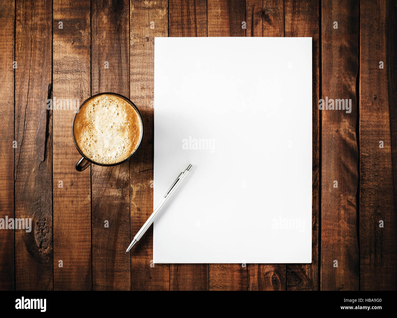 Blank stationery mock-up Foto Stock