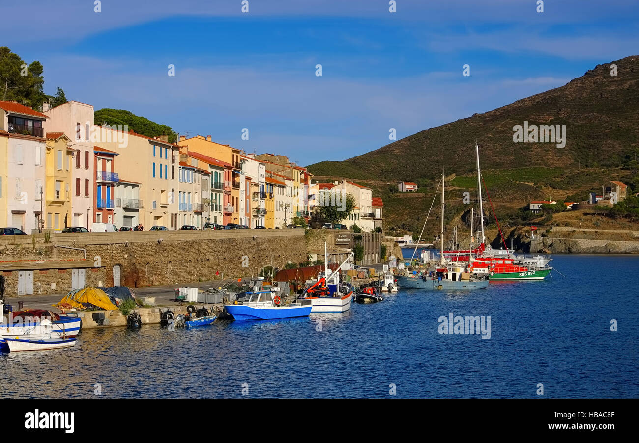 Port-Vendres, Languedoc-Roussillon in Frankreich - Port-Vendres, Languedoc-Roussillon in Francia Foto Stock