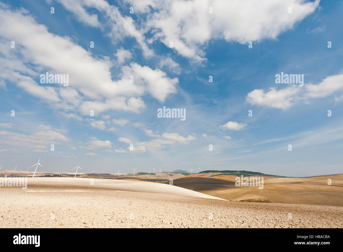 Campi arati Foto Stock