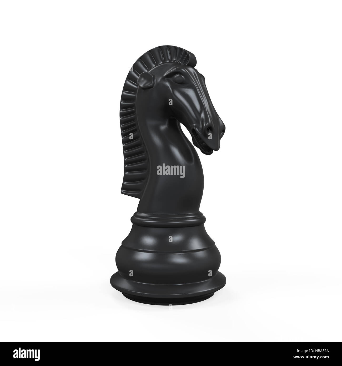 Cavaliere Nero a scacchi Foto Stock