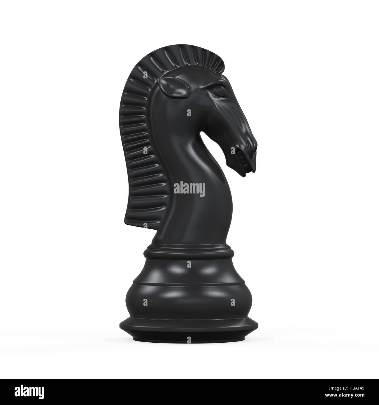 Cavaliere Nero a scacchi Foto Stock