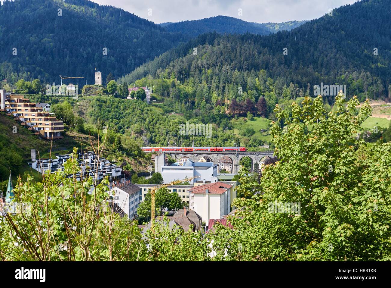 Deutsche Bahn: Regional-Train nella Foresta Nera Foto Stock