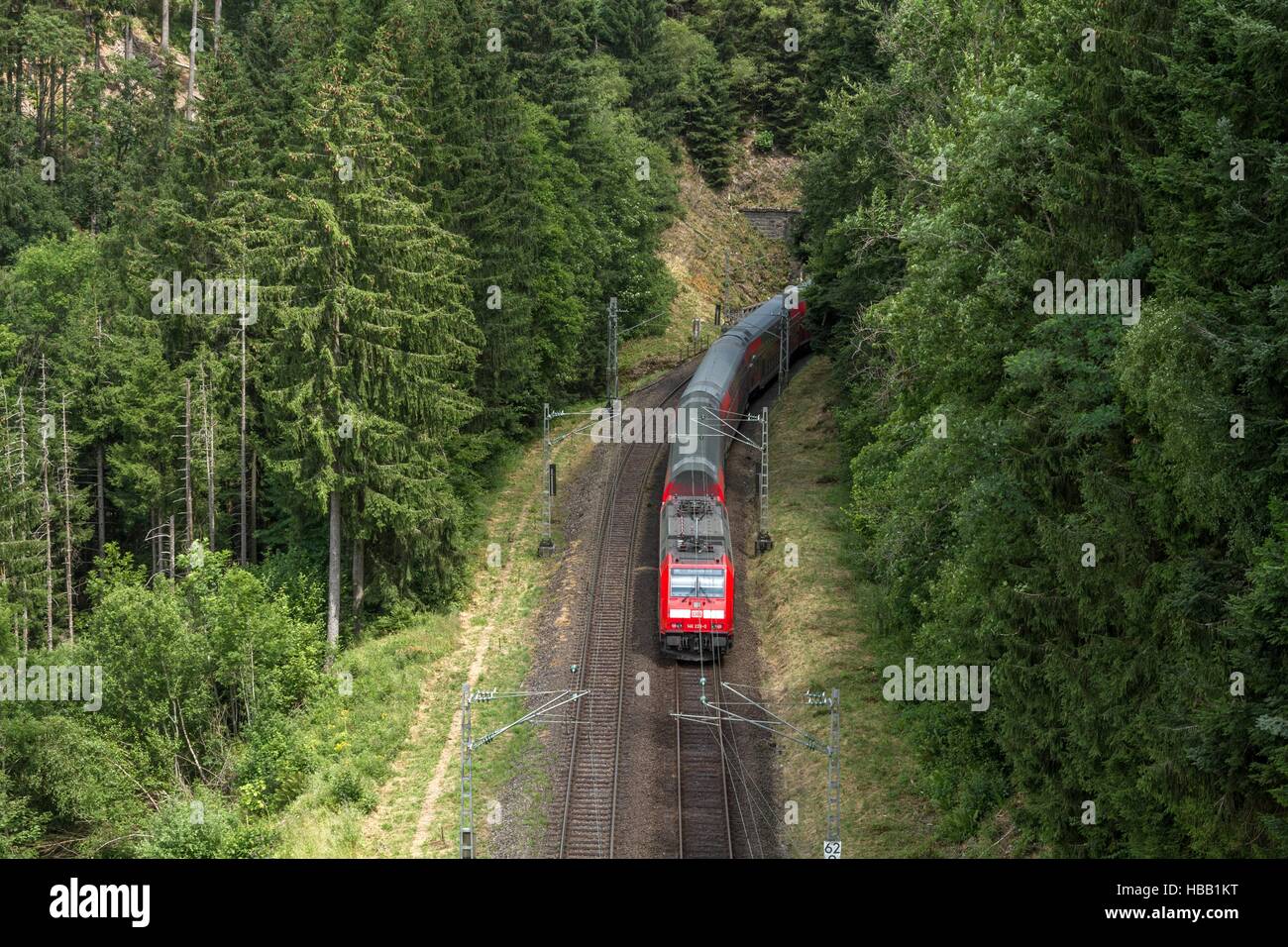 Deutsche Bahn: Regional-Train nella Foresta Nera Foto Stock