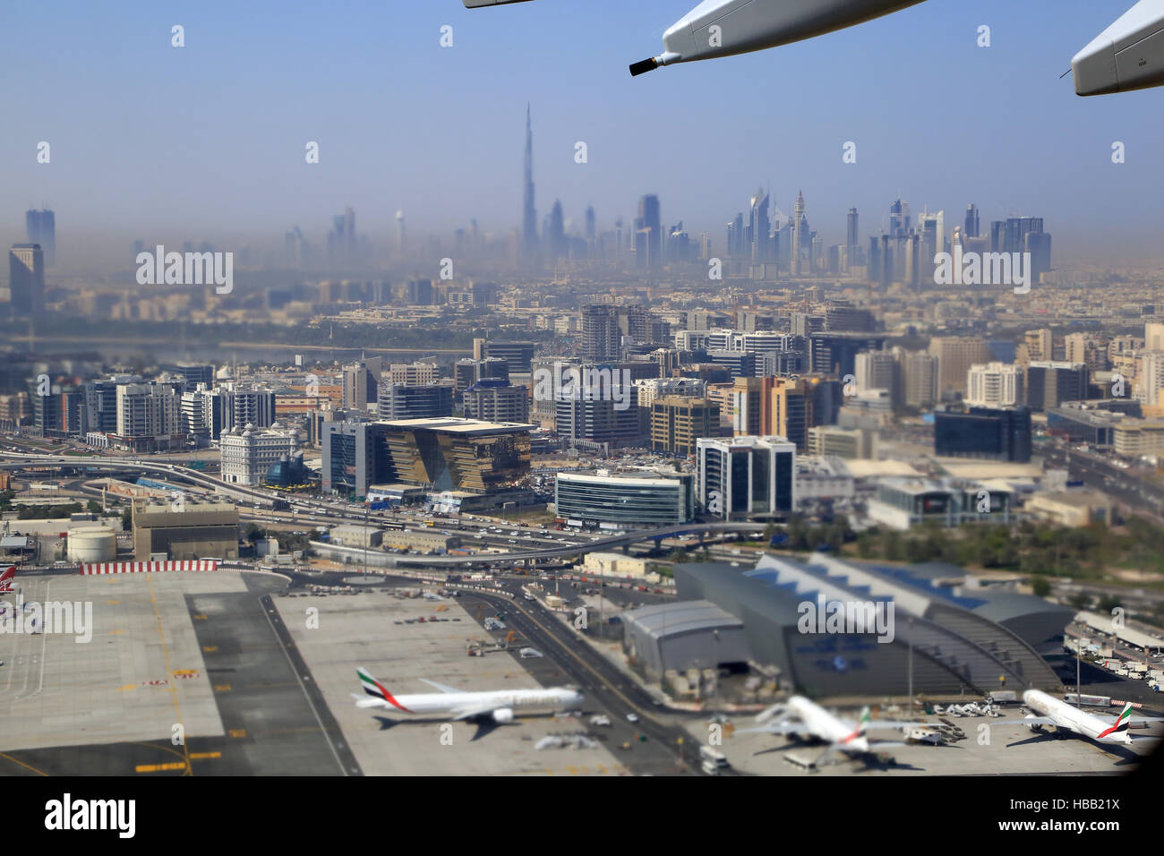 Dubai, decollo di un Airbus A380 Foto Stock