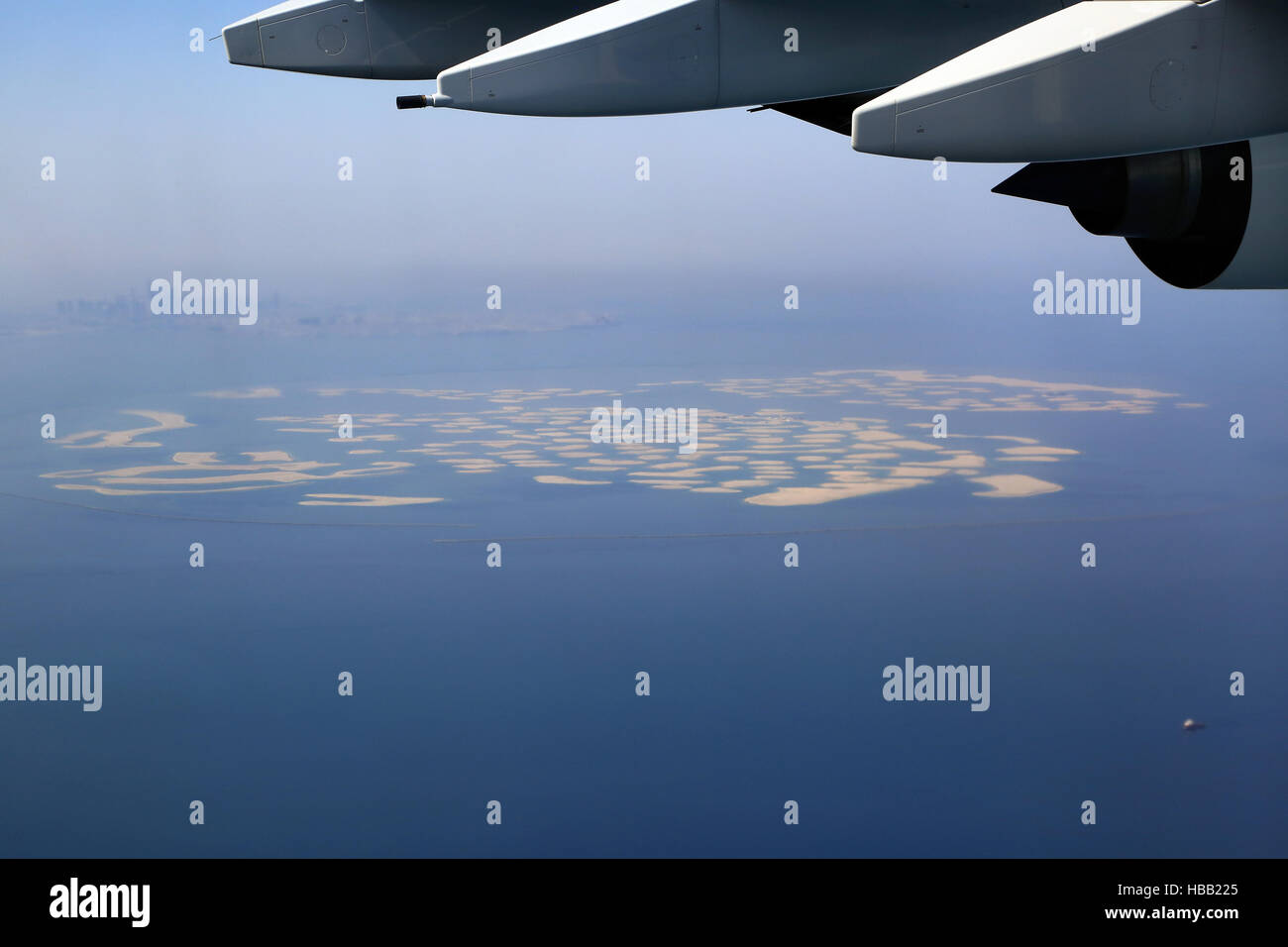 Dubai, isola artificiale nel Golfo Persico Foto Stock