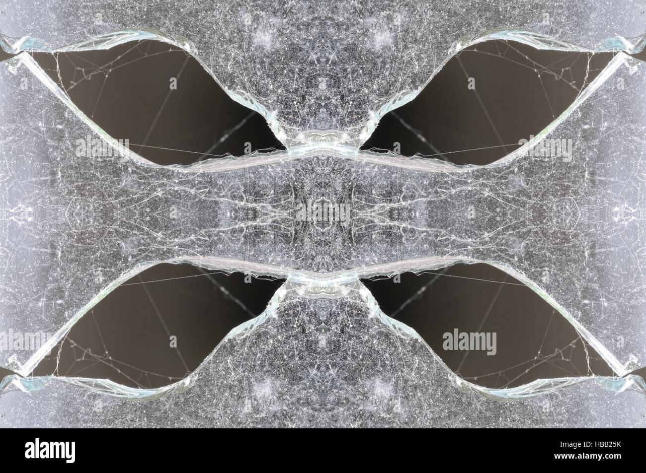 Vetro in forma Foto Stock