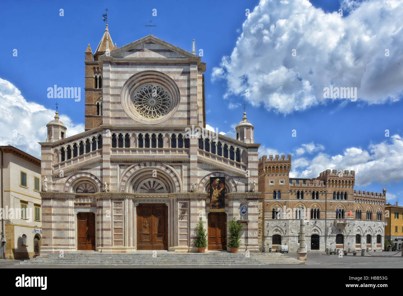 Cattedrale di Grosseto Foto Stock