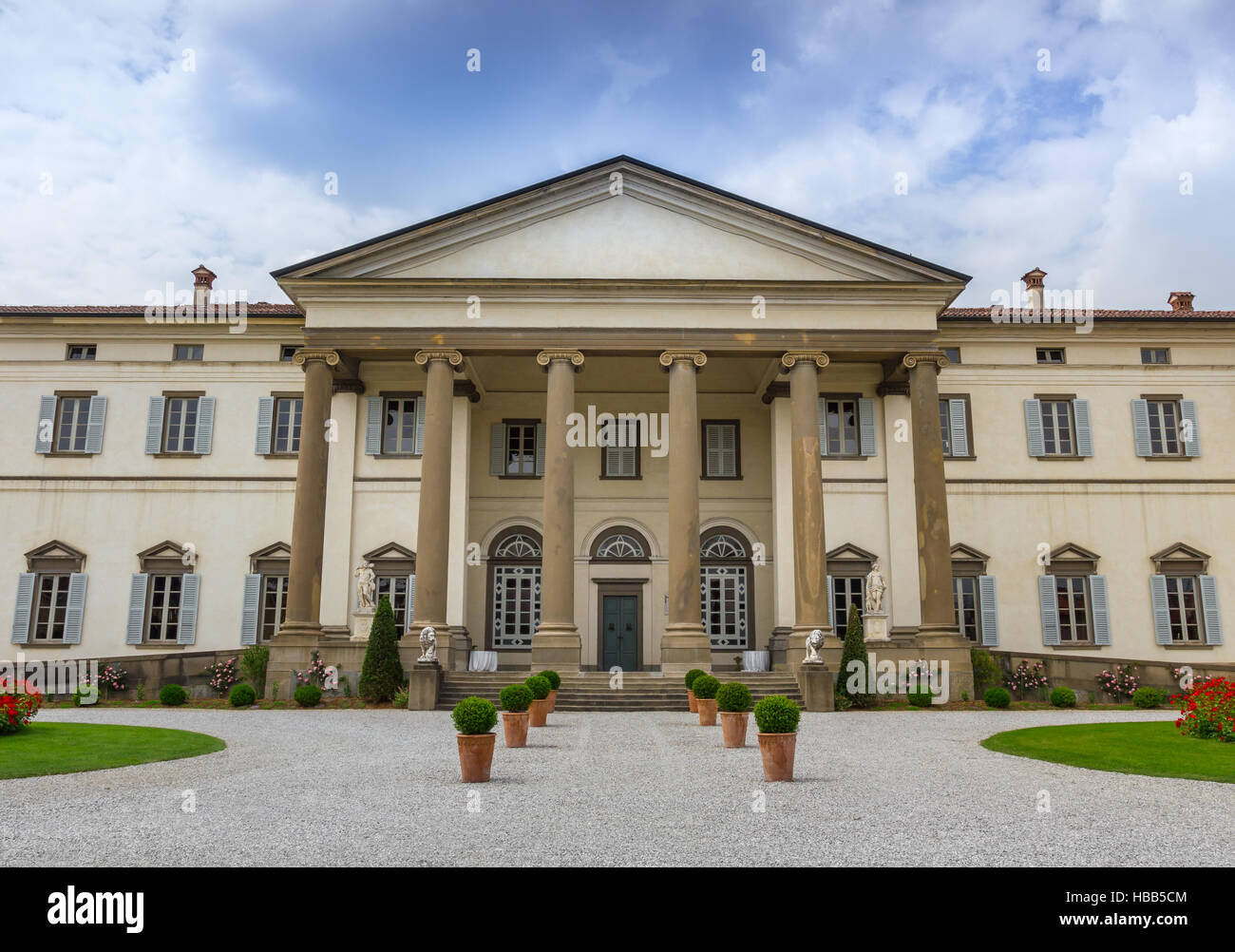 Antica villa italiana Foto Stock