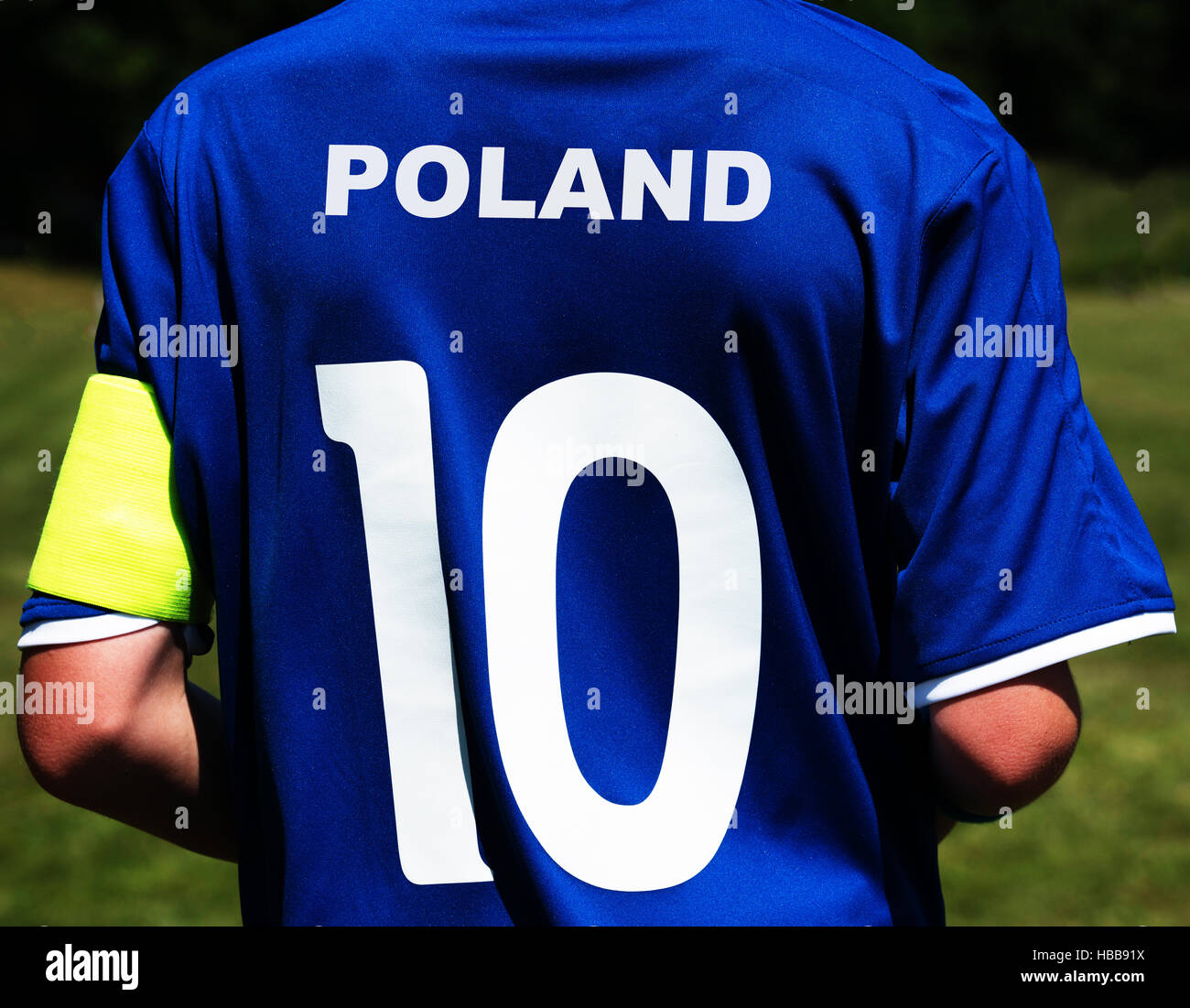 Soccer jersey Polonia Foto Stock