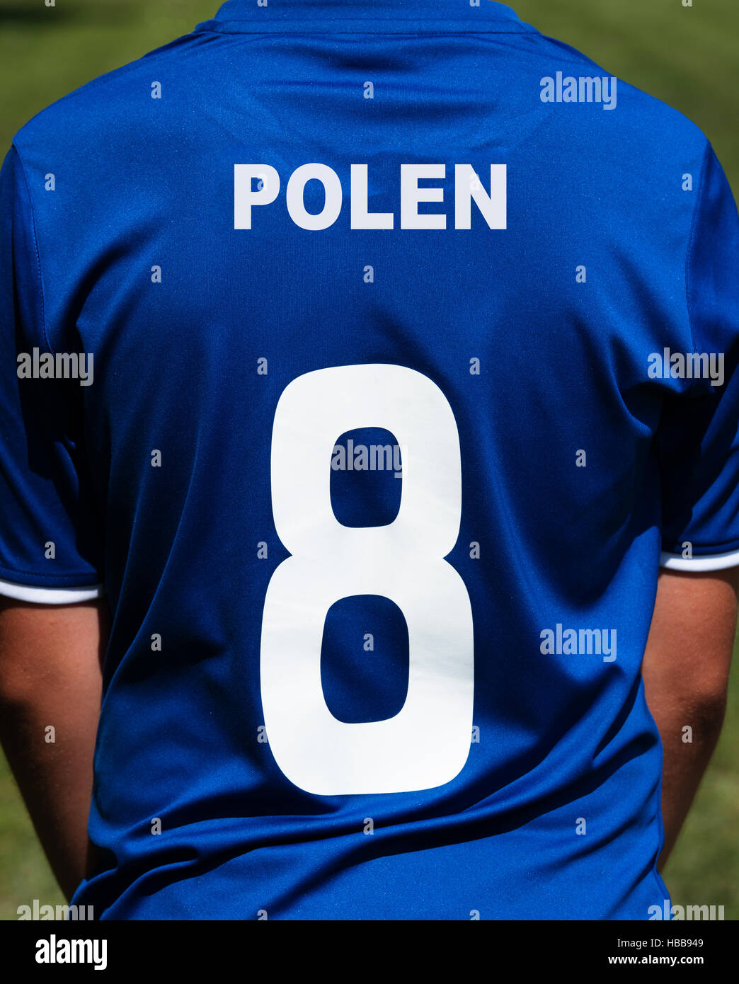 Soccer jersey Polonia Foto Stock