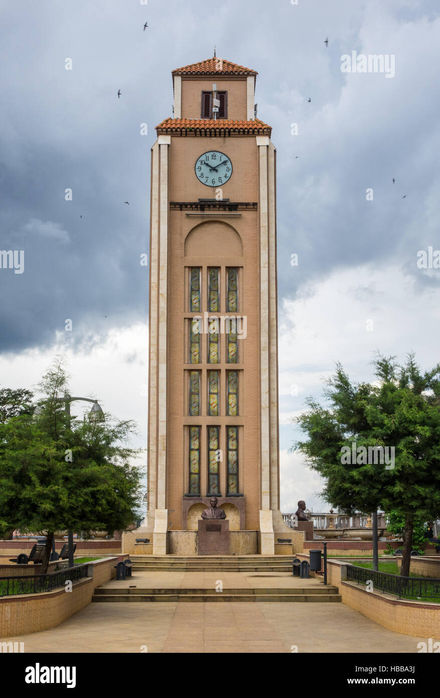 Città di Mongomo in Guinea equatoriale Foto Stock