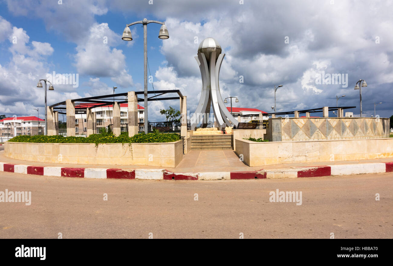Città di Mongomo in Guinea equatoriale Foto Stock