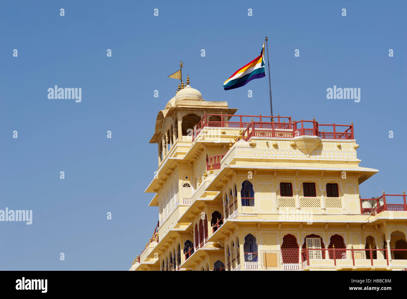 Inde, Rajasthan, Jaipur la ville rose, le City Palace. // India Rajasthan, Jaipur la città rosa, il palazzo della città. Foto Stock