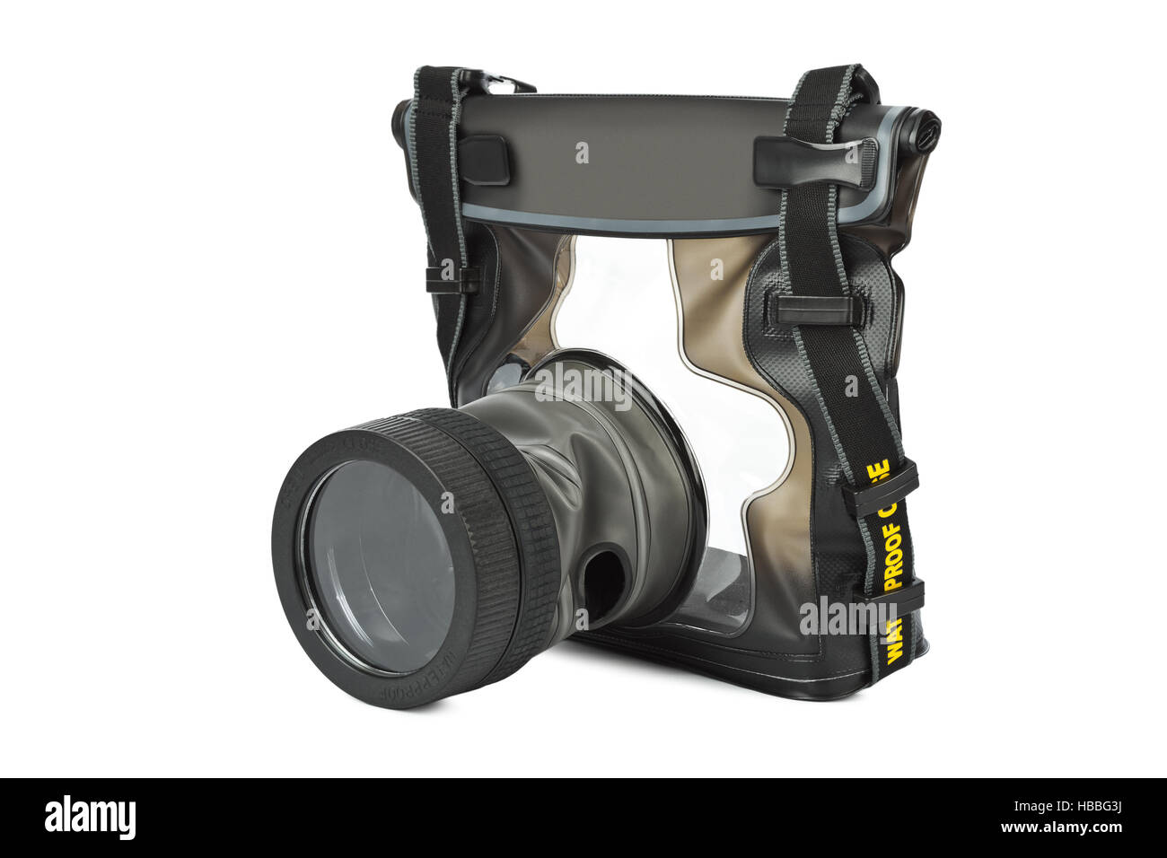 Custodia impermeabile per videocamera Foto Stock