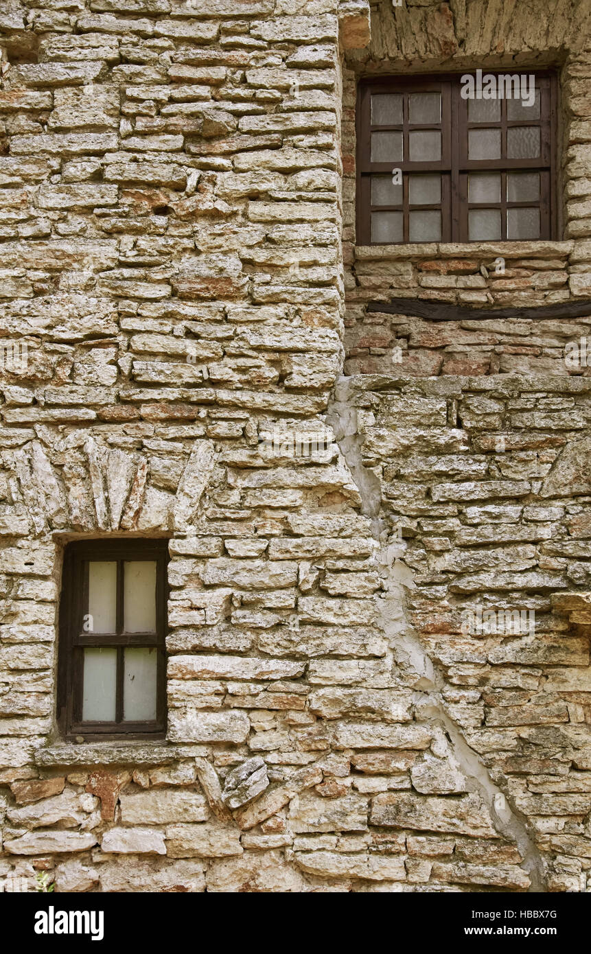 Frammento di una vecchia casa Foto Stock