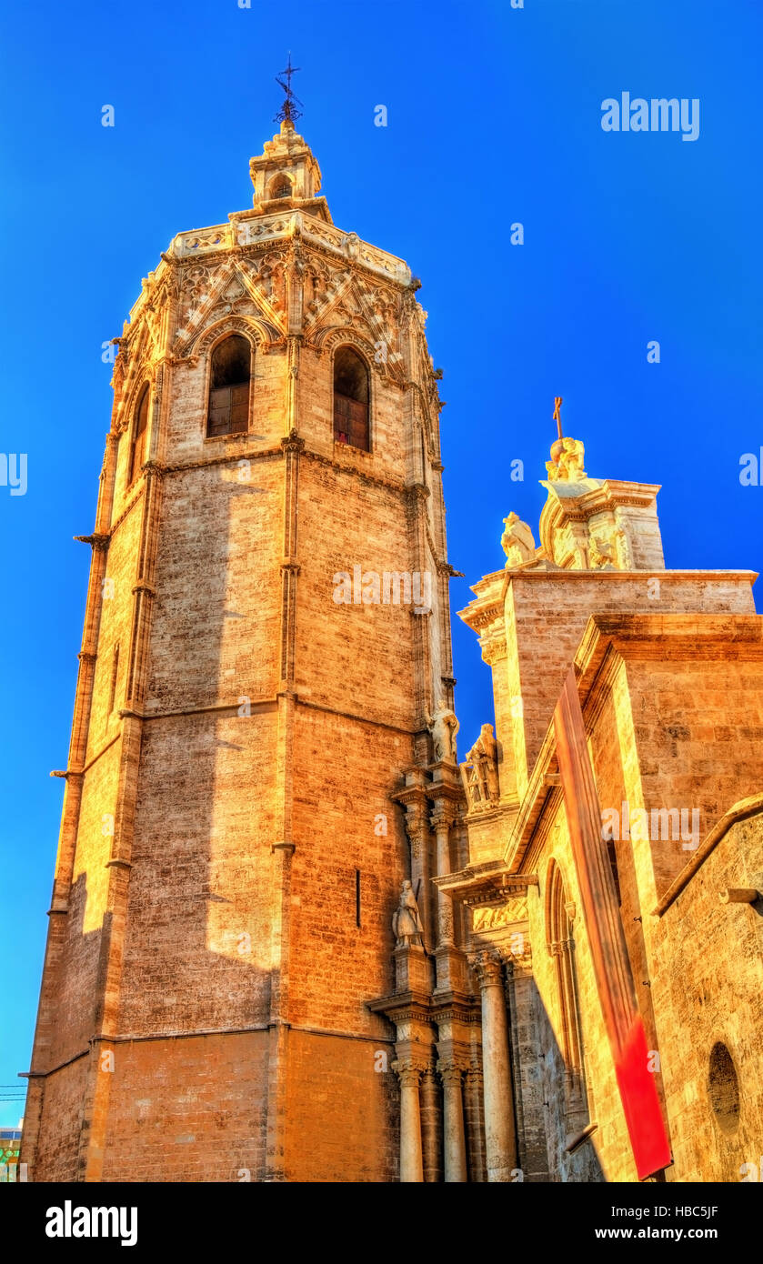 Metropolitan Cattedrale-basilica dell Assunzione a Valencia, Spagna Foto Stock