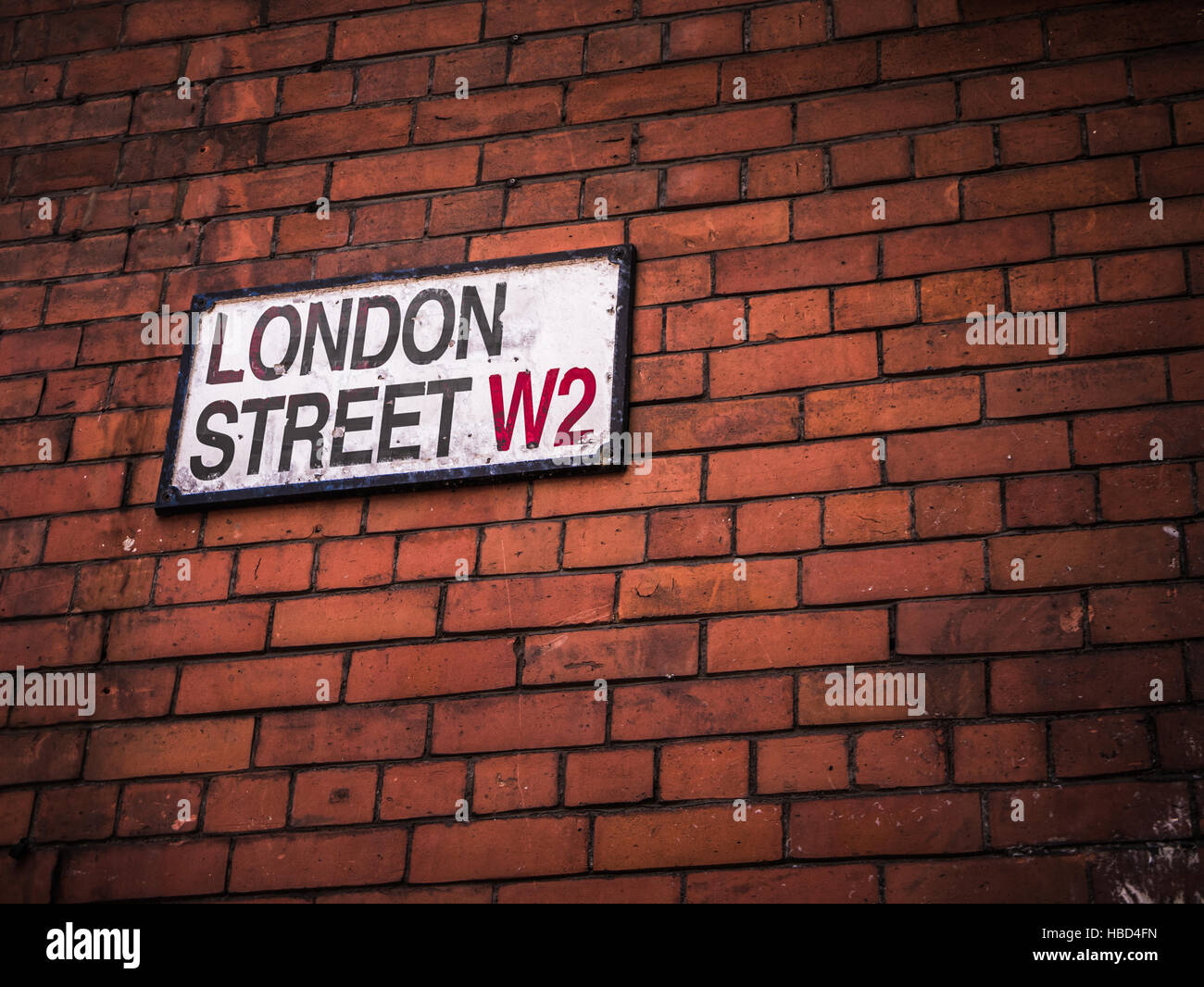 London Street Sign Foto Stock