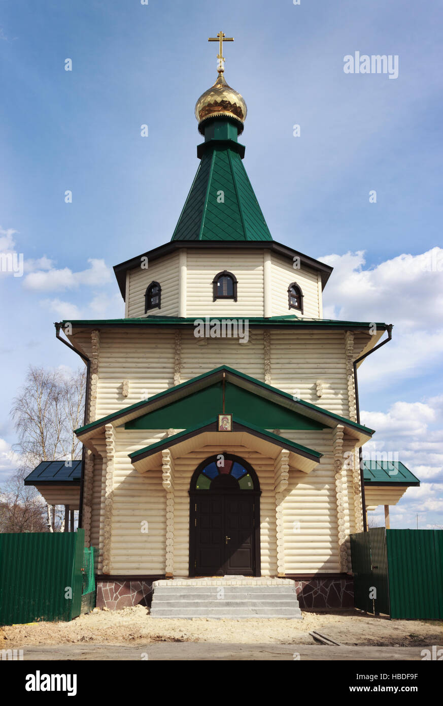 La chiesa era stata appena costruito Foto Stock