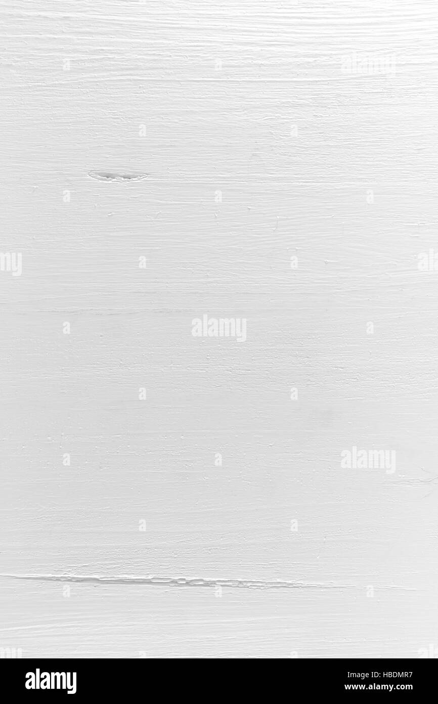 Bianco tavolo in legno verniciato con belle texture da utilizzare come sfondo Foto Stock