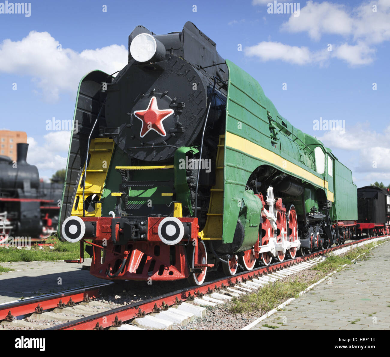 Soviet long-haul locomotiva passeggero 50-ies Foto Stock