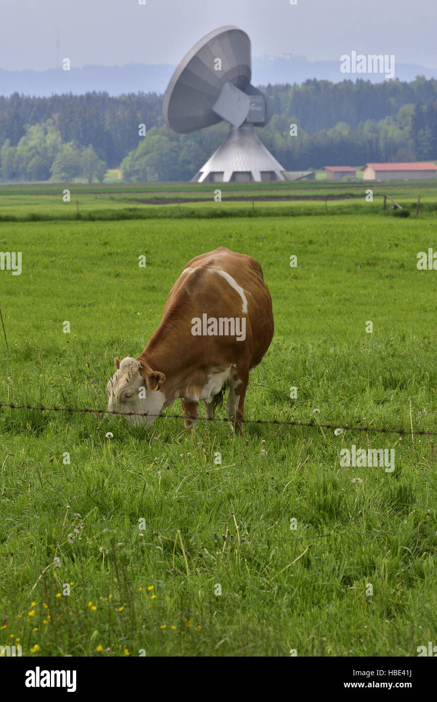 La stazione di terra Raisting Foto Stock