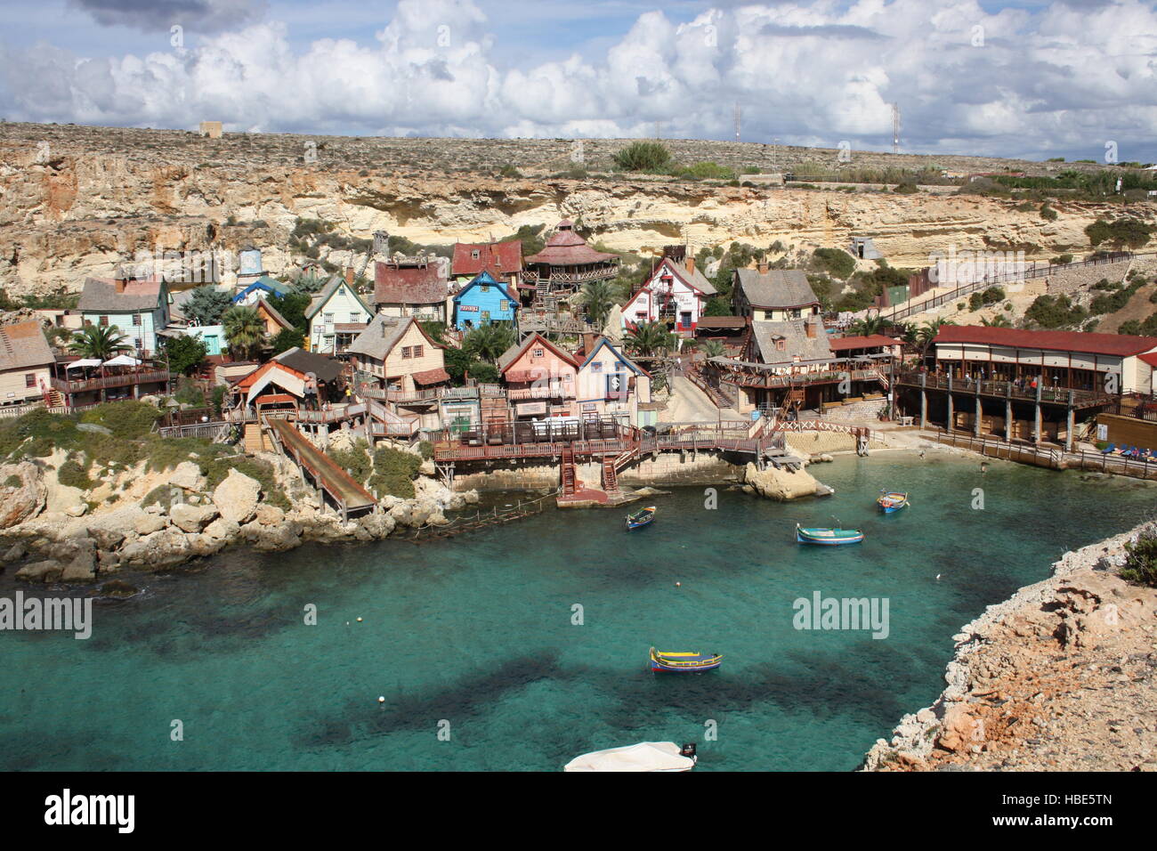 Malta, Popeye Village, Sweethaven Village Foto Stock