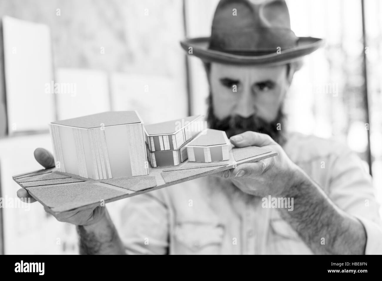 Design Studio Architetto occupazione creativa House Concetto di modello Foto Stock