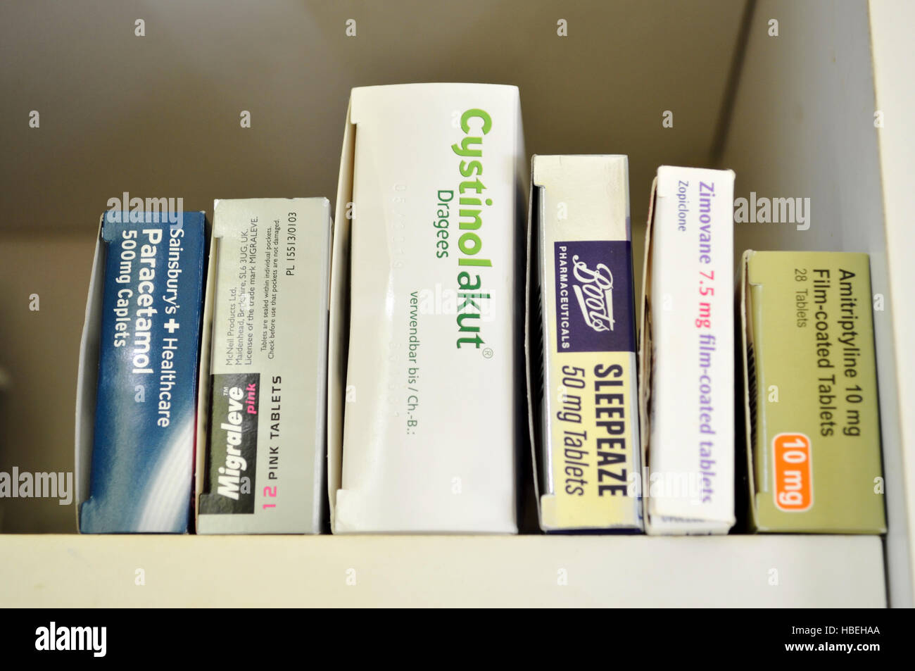 Armadietto Foto Stock