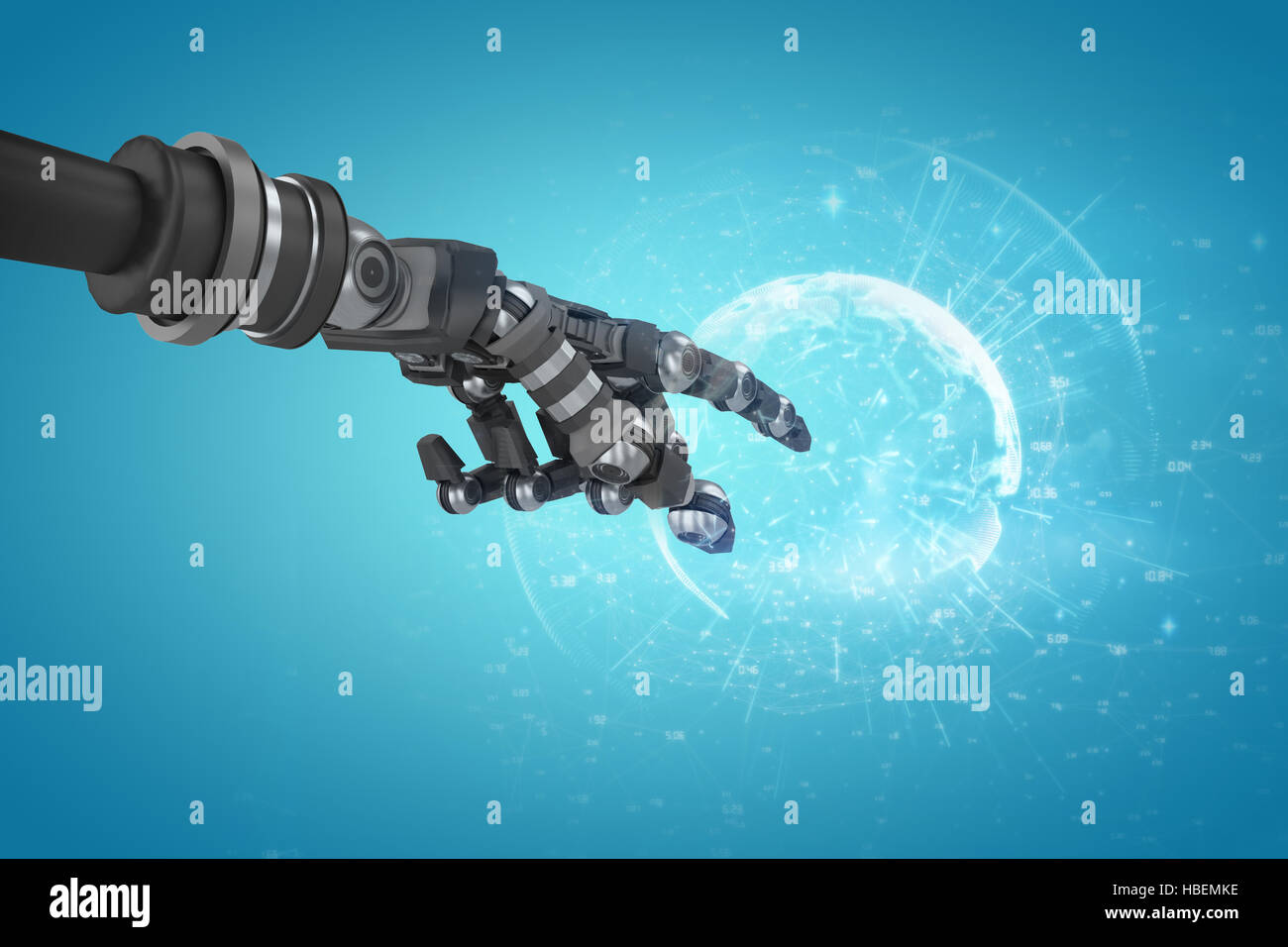 Immagine composita della immagine della terra con tempi diversi Foto Stock