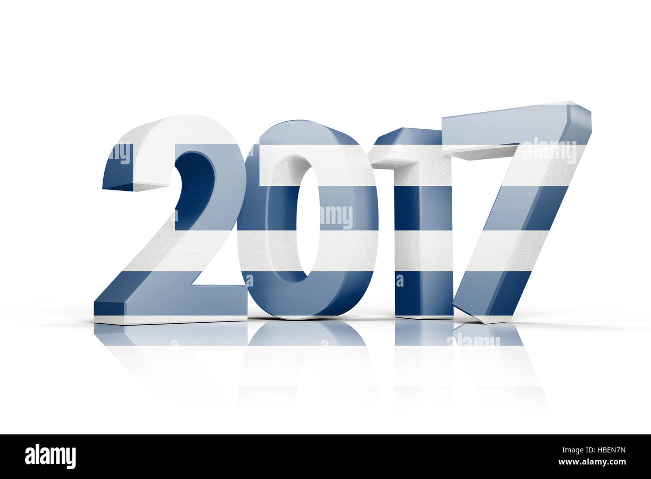 Immagine composita della Grecia bandiera nazionale Foto Stock