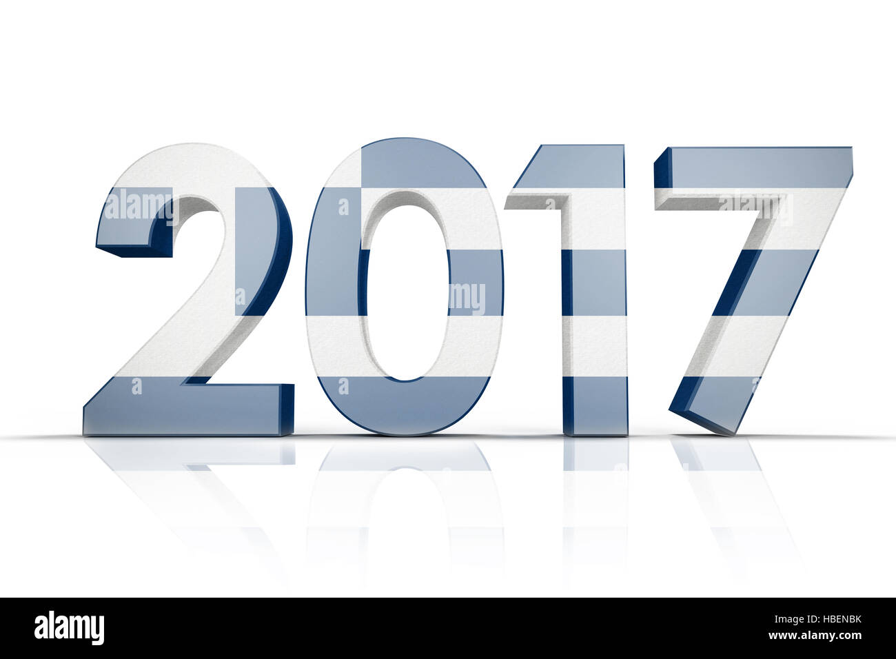 Immagine composita della Grecia bandiera nazionale Foto Stock