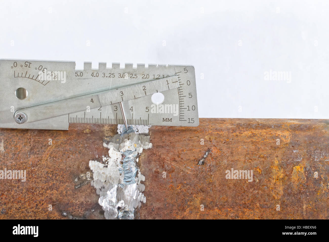 Utilizzando Visual gli strumenti di misurazione di controllo Foto Stock