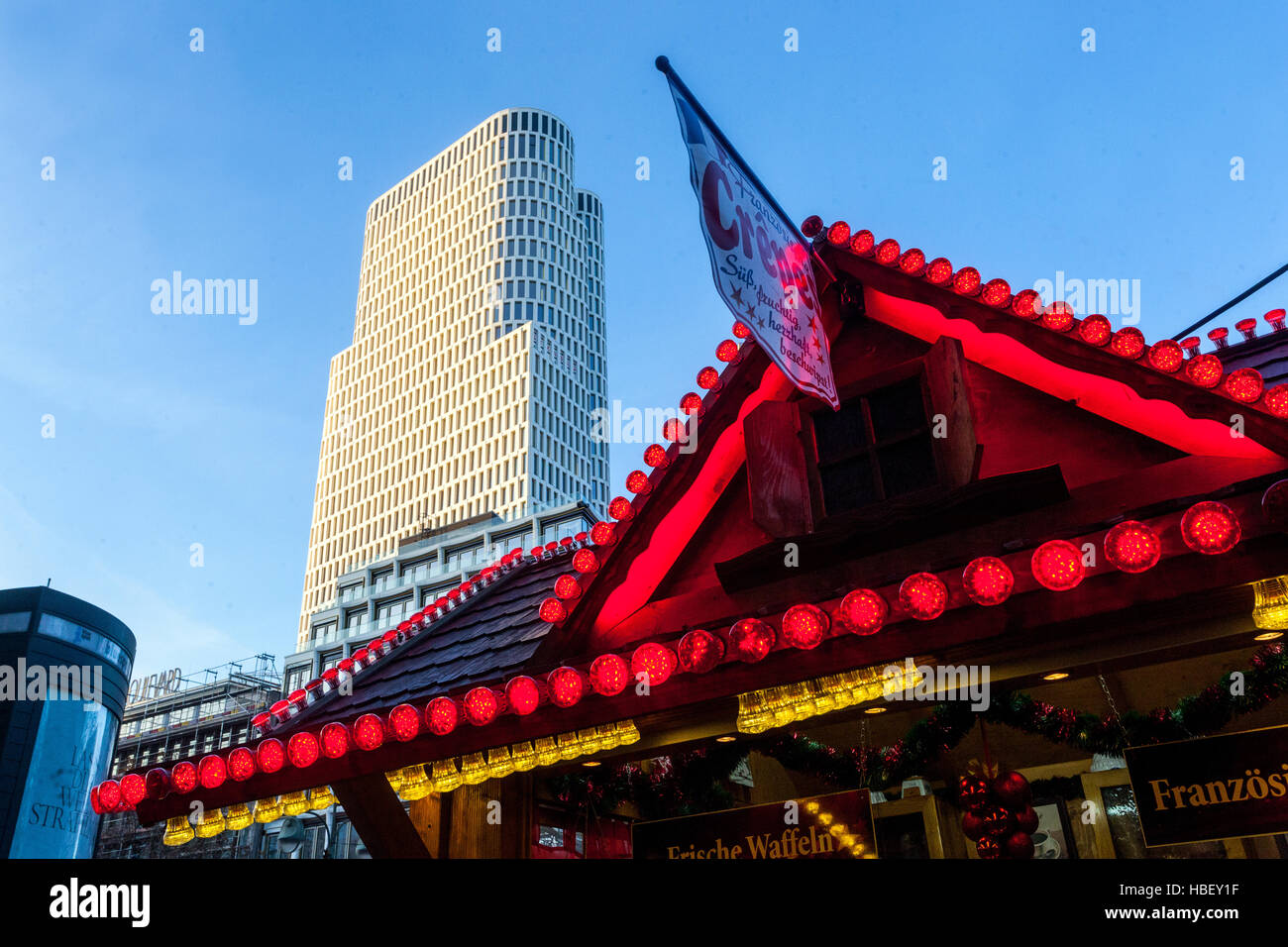 Mercatini di Natale, Kurfurstendamm, Berlino Germania Foto Stock