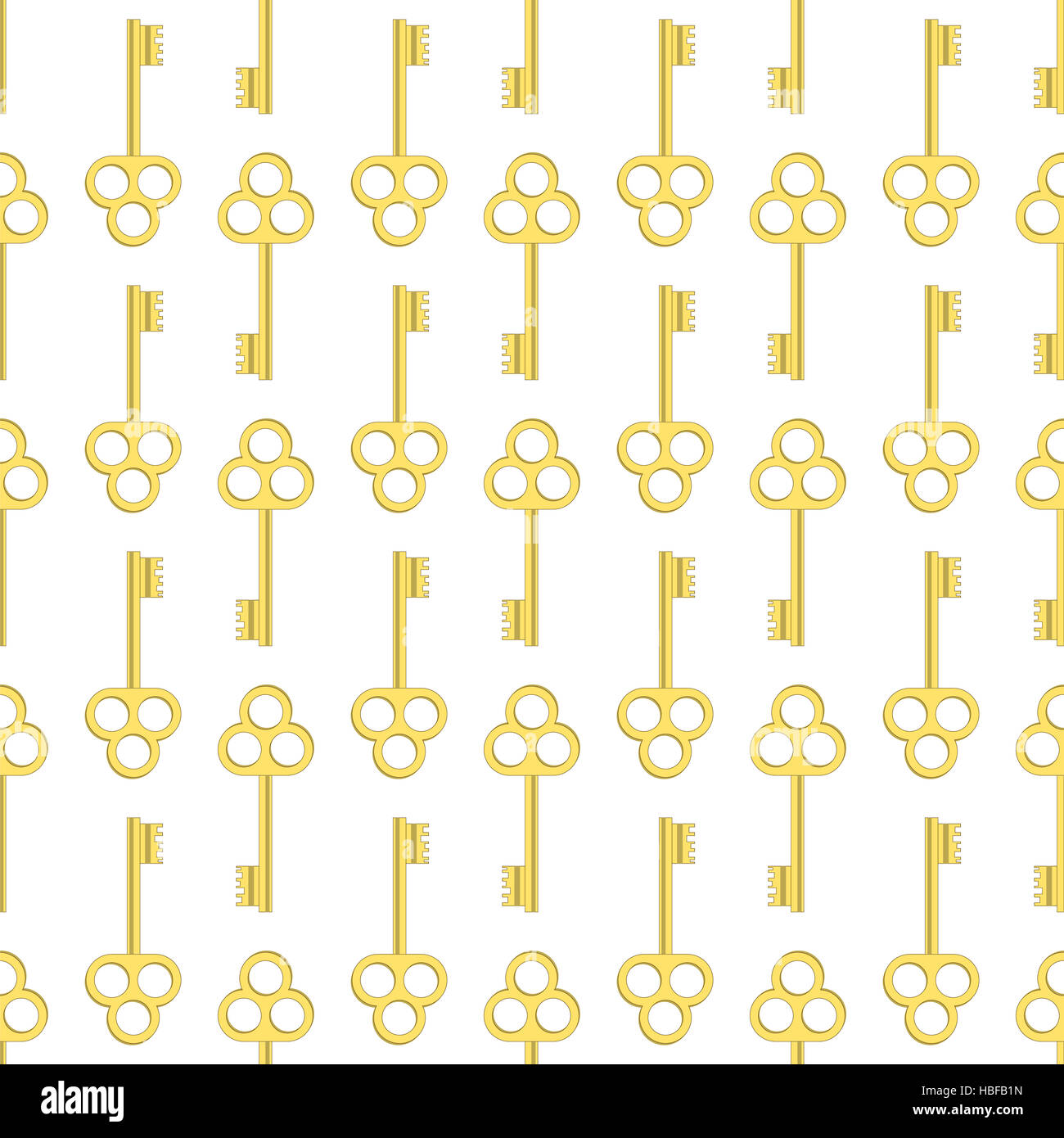 Oro Seamless Pattern chiave Foto Stock