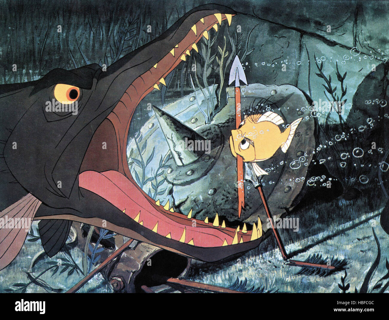 La spada nella roccia, verruca come un pesce (a destra), 1963, © Walt Disney/cortesia Everett Collection Foto Stock