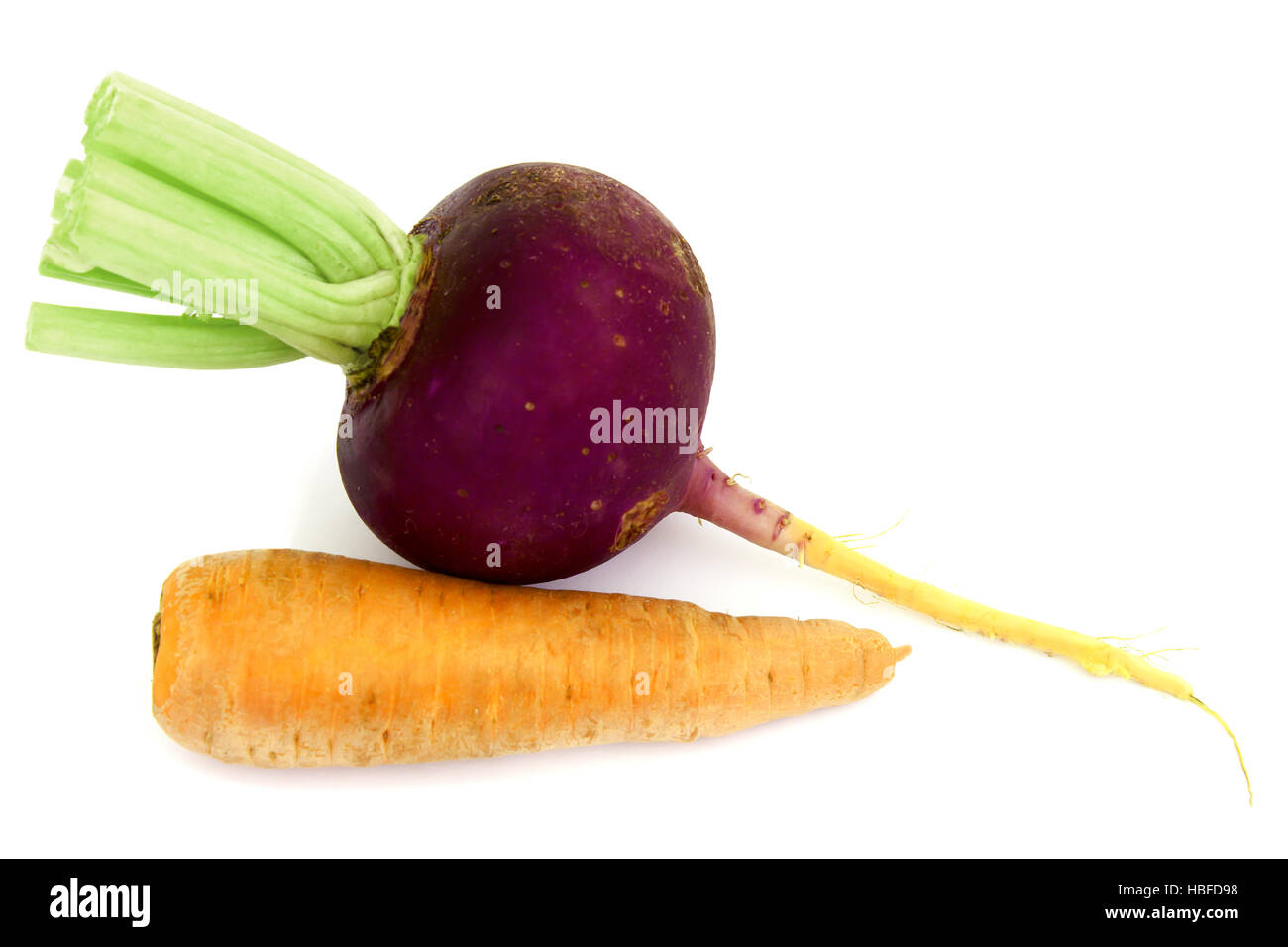 Radicchio Rosso e carote Foto Stock