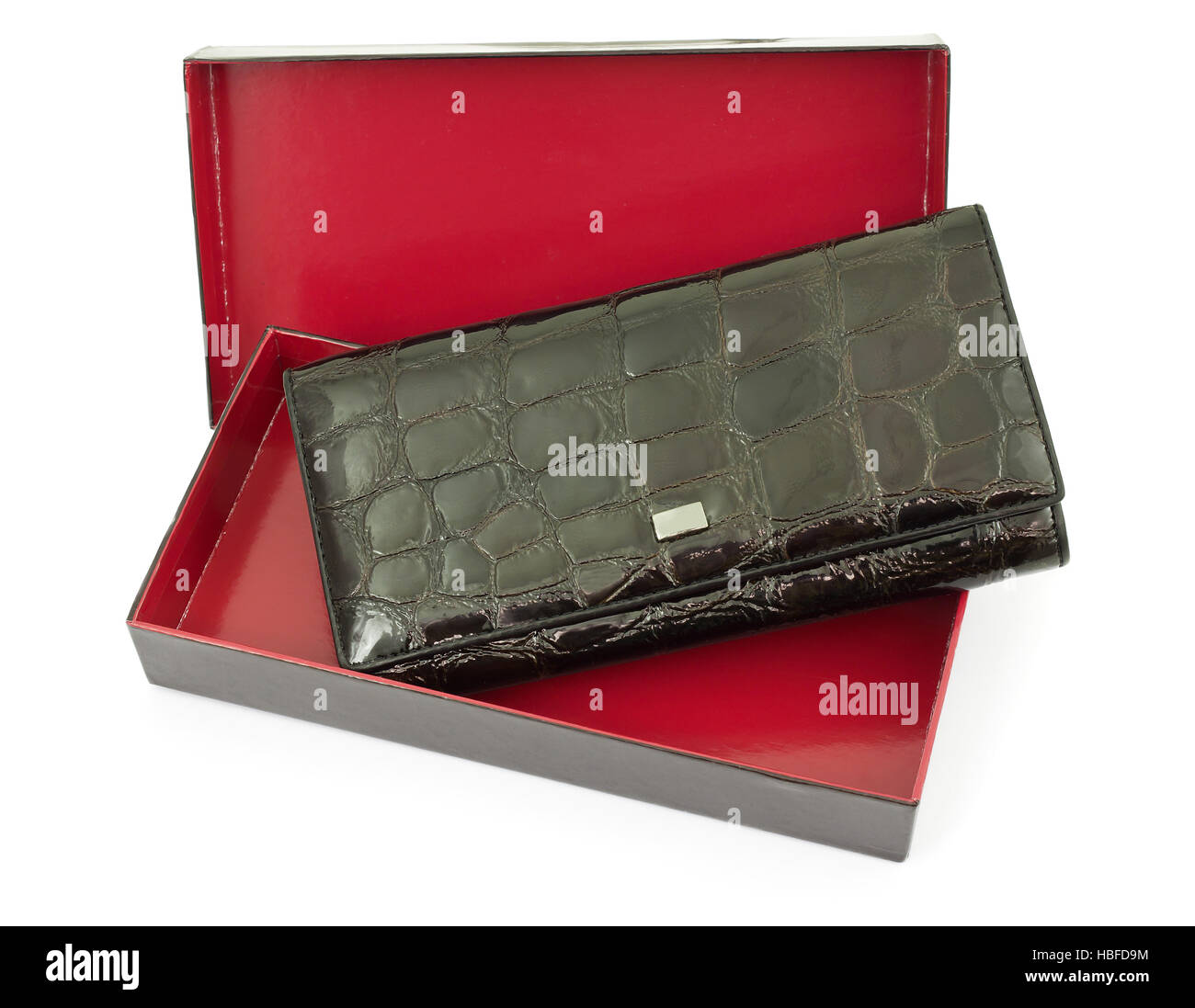 Borsellino da una pelle marrone Foto Stock