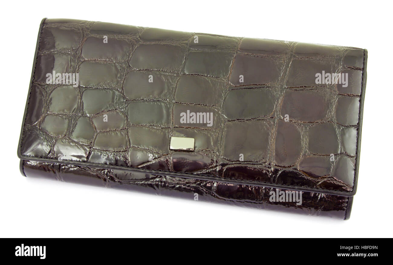 Borsellino da una pelle marrone Foto Stock