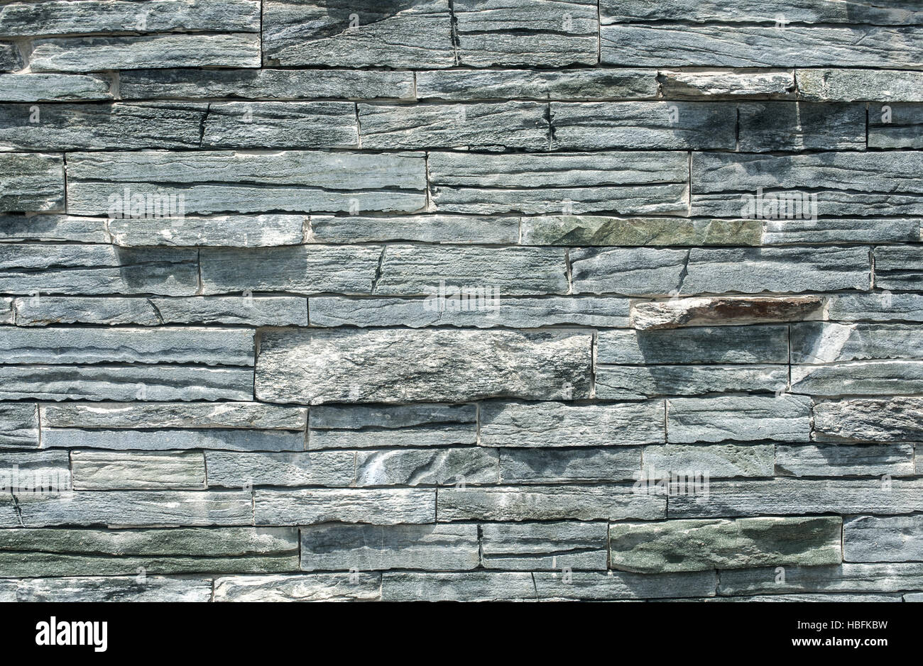 Blu grigio recinto muro di pietra arenaria Foto Stock