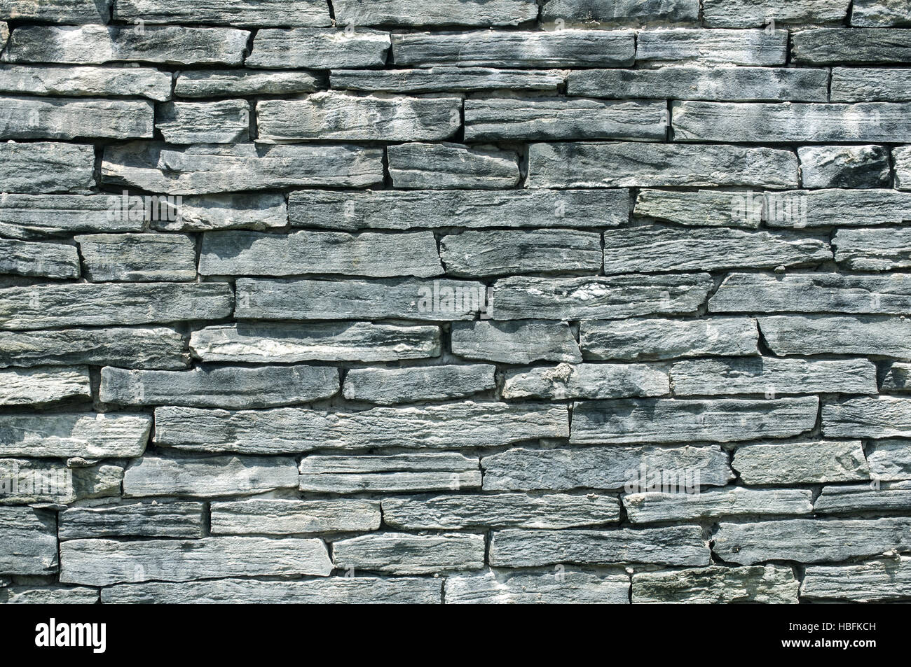 Blu grigio recinto muro di pietra arenaria Foto Stock