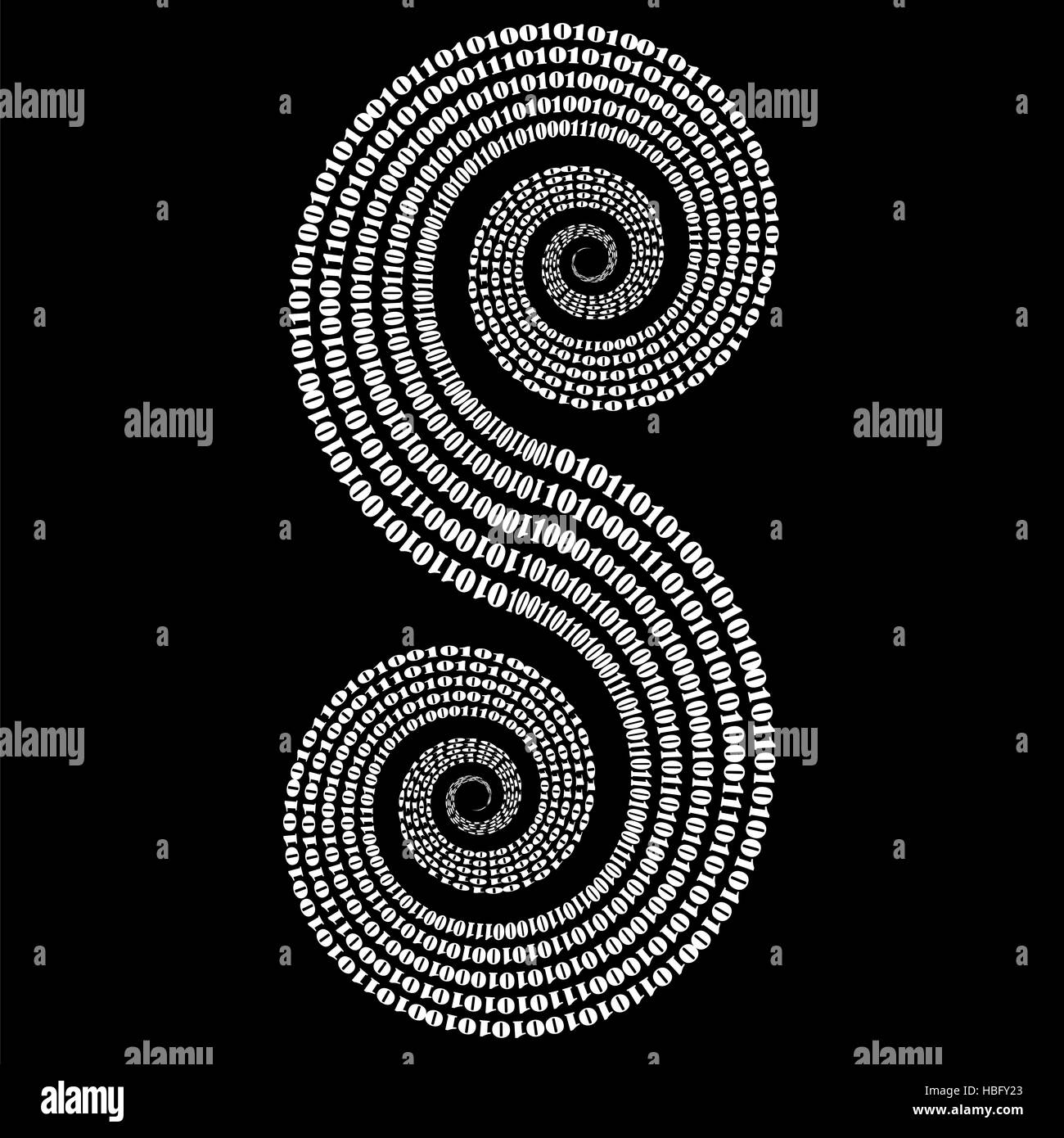 Codice binario sfondo. Concetto di numeri Foto Stock