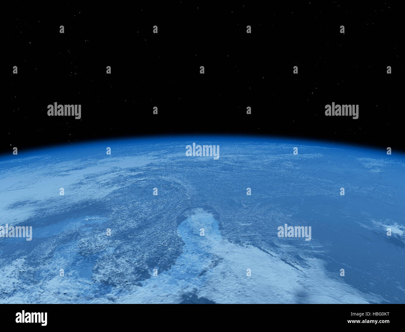 La Terra vista dallo spazio Foto Stock