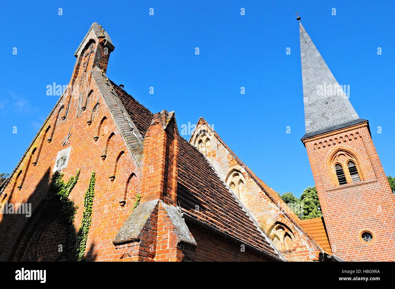 Chiesa Lüssow Germania Foto Stock