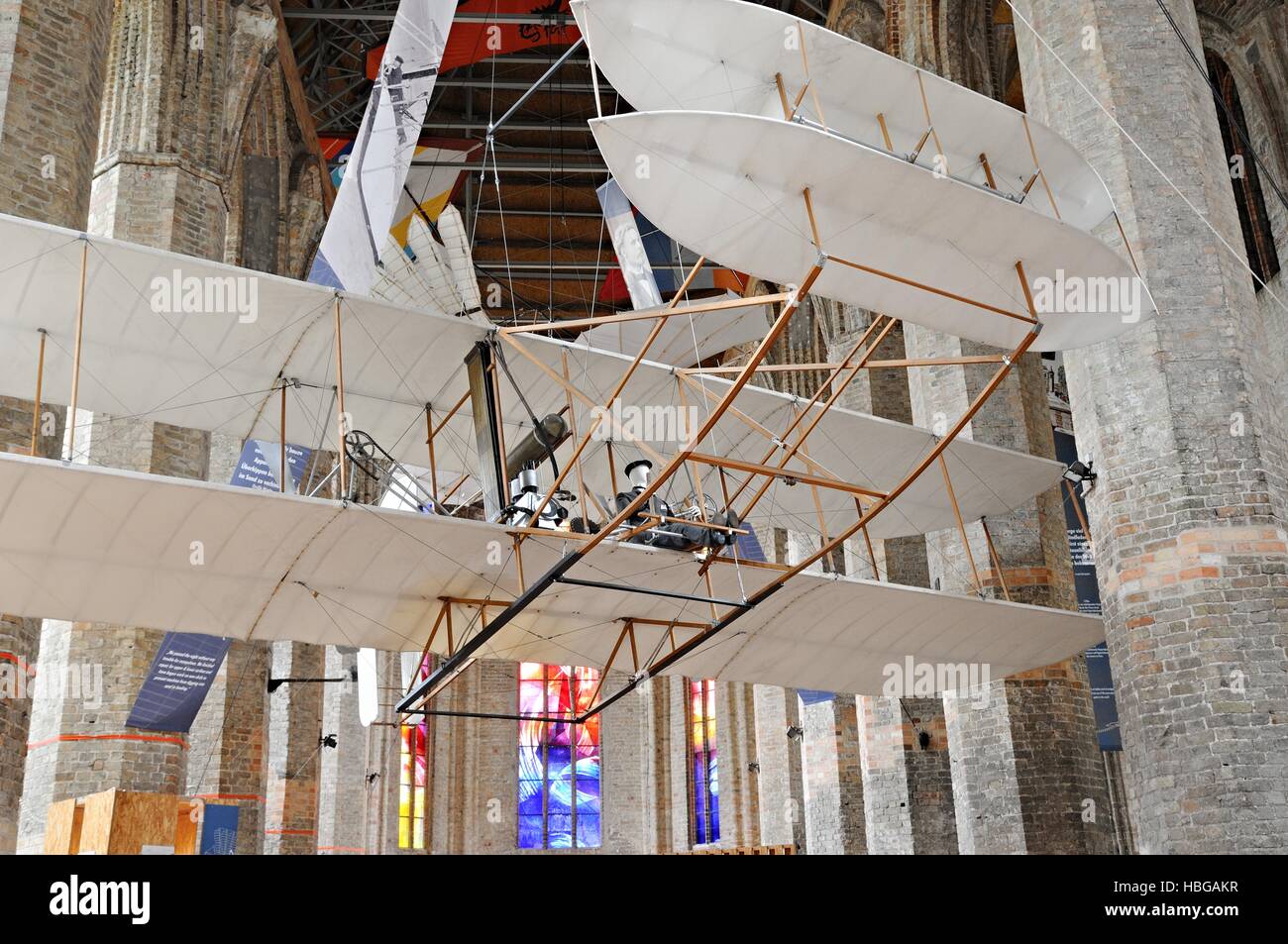 Modello di volo Nikolaikirche Anklam Germania Foto Stock