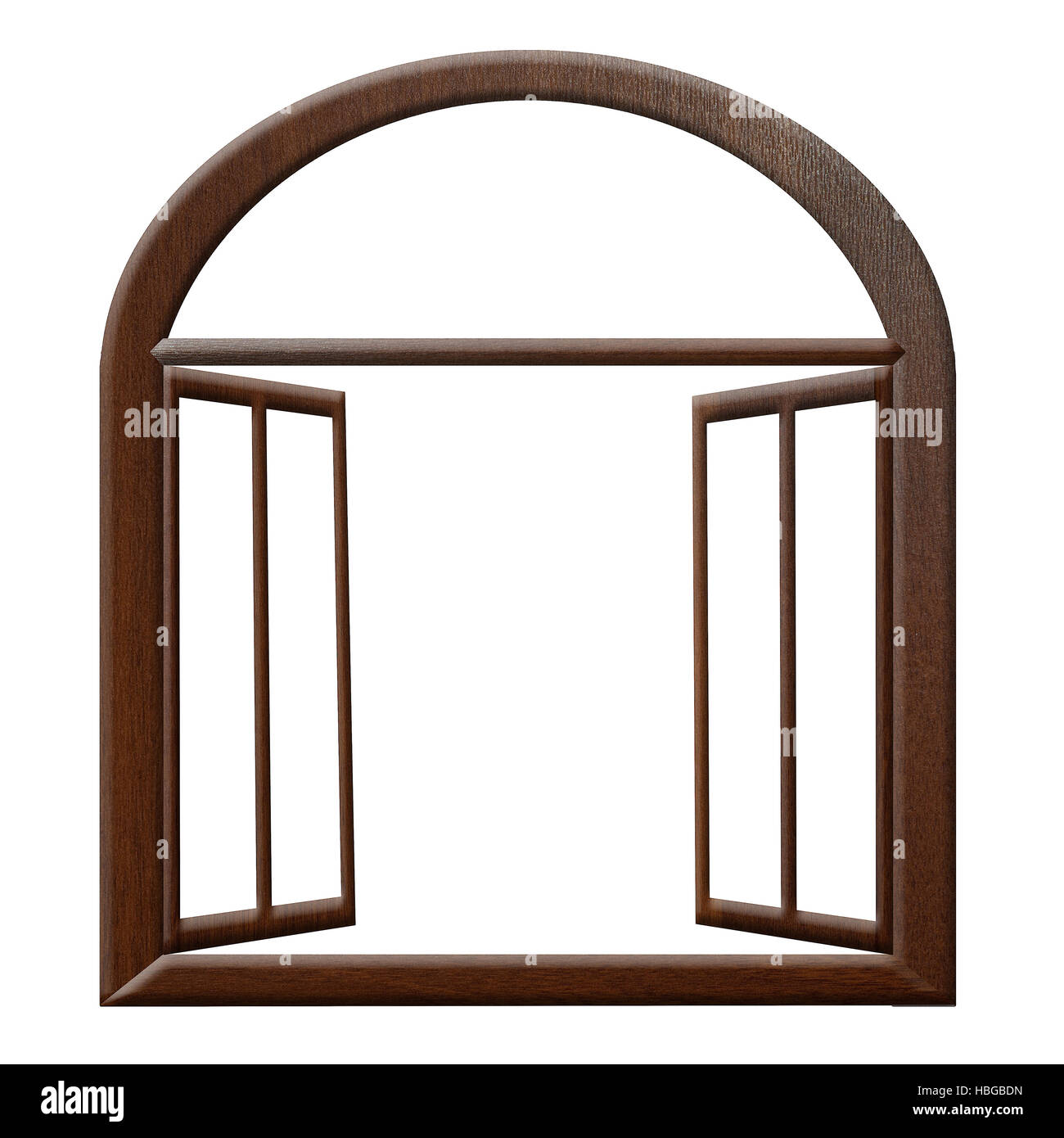 Aprire la finestra isolamento Foto Stock