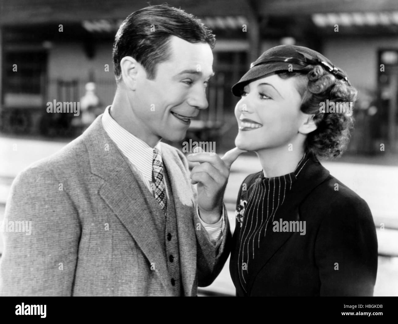 ALIBI IKE, da sinistra, Joe E. Brown, Olivia de Havilland, 1935 Foto Stock